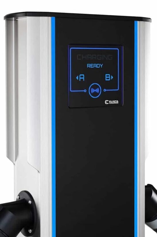 ELINTA CHARGE CITYCHARGE V2 Plus – 2×22 kW Type 2 cables, 4G / LAN / Wifi / RFID